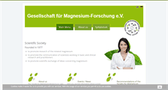 Desktop Screenshot of magnesium-ges.de