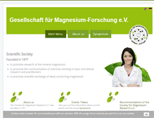 Tablet Screenshot of magnesium-ges.de